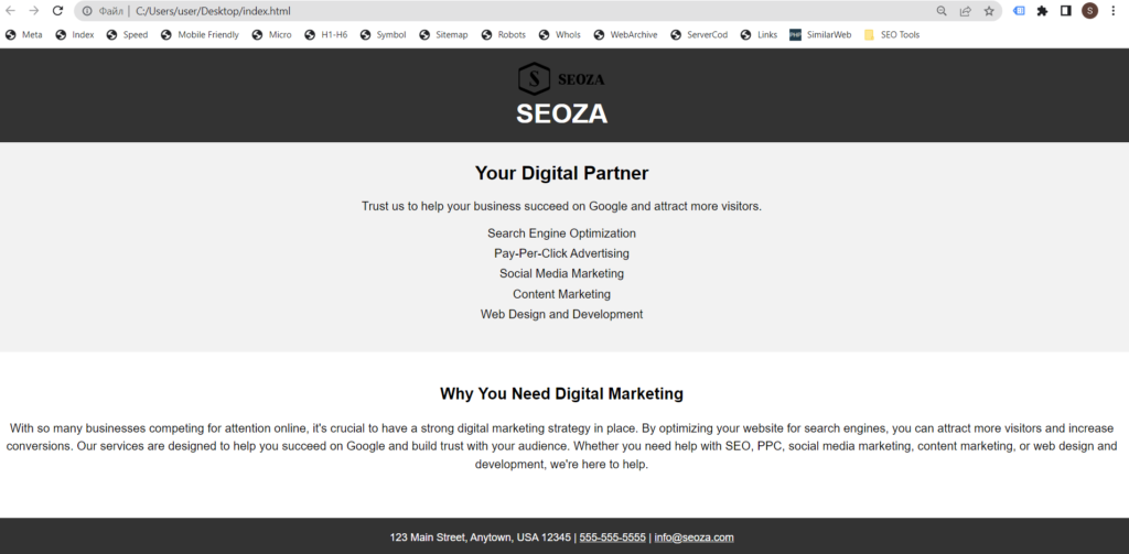 Building a website with chart gpt third step
